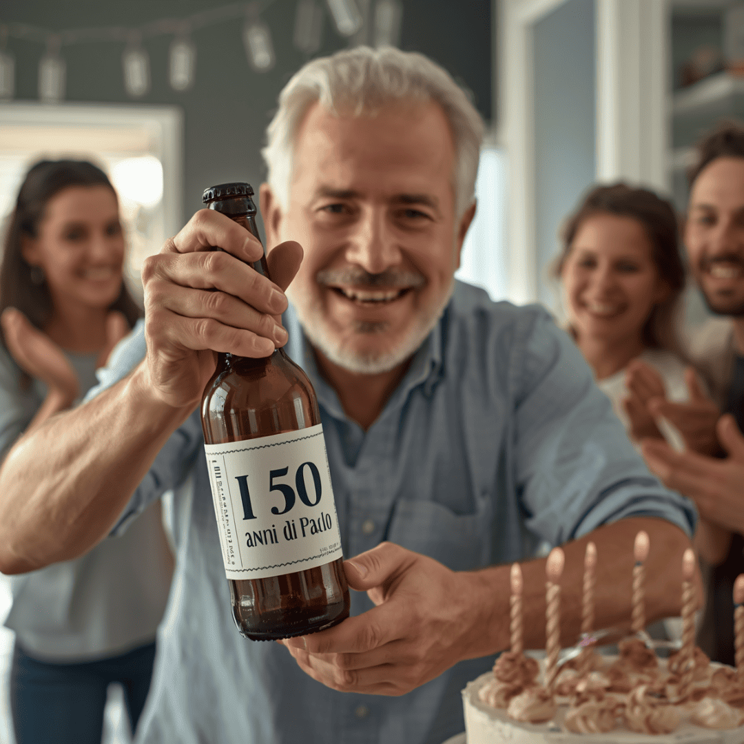 Birra personalizzata 50 anni e 40 anni